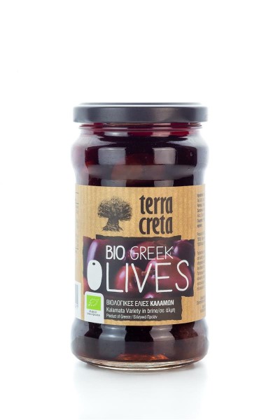 BIO Oliven Kalamata Terra Creta im Glas 315 ml