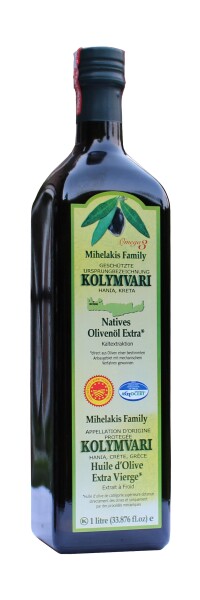Extra Natives Olivenöl Kolymvari g.U. Kolympari S.A. Mihelakis Familie 1 Liter