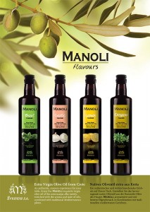 Manoli Flavours Olivenöl Probier Set 4x250ml Flasche