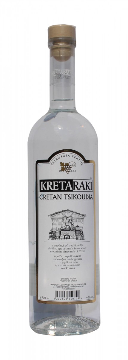 Tsikoudia Kretaraki 700ml 40% griechischen Raki kaufen!