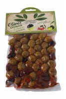 Aromas of Crete Oliven MIX gew&uuml;rzt Kreta 225g Beutel