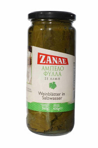 Weinbl&auml;tter in Salzwasser (430g Glas) Zanae