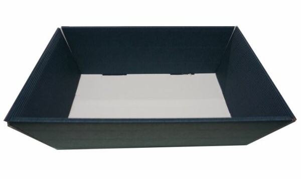 Geschenkkorb 35 x20 x10 cm dunkelblau inkl. Holzwolle