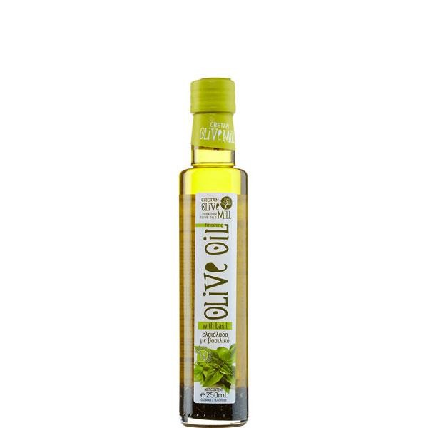Olivenöl mit Basilikum extra nativ 250ml Cretan Olive Mill