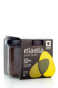 Elia-Elia Schwarze Olivenpaste aus griechischen Amfissa-Oliven im Glas 100g 