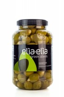 Elia-Elia grüne, mit Mandeln gefüllt griechische Chalkidiki Oliven Super Kolossal im PET-Fass 1 KG