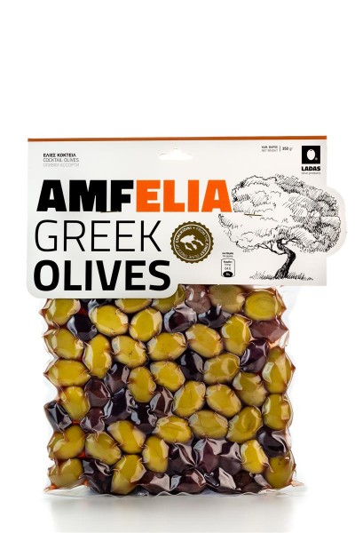 Amfelia gemischte griechische Cocktail Oliven vakuumiert (350 g)