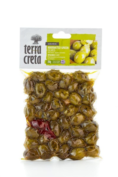 Terra Creta gemischte griechische Oliven, vakuumiert 250g