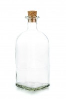 Feinkost Glasflasche mit Korken 500ml