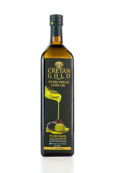Cretan Gold Olivenöl Extra Nativ Koroneiki (1000ml Flasche) von Emelko