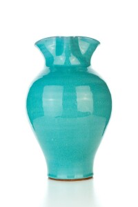 Hydria Original handgemachte Keramik Kanne von Kreta groß - türkis