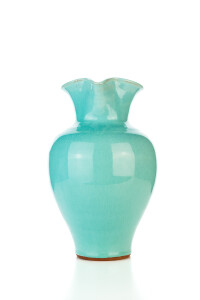 Hydria Original handgemachte Keramik Kanne von Kreta klein - türkis