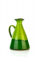 Hydria Original handgemachte Keramik Olivenöl Kanne klein von Kreta - grün