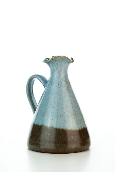 Hydria Original handgemachte Keramik Olivenöl Kanne klein von Kreta - braun