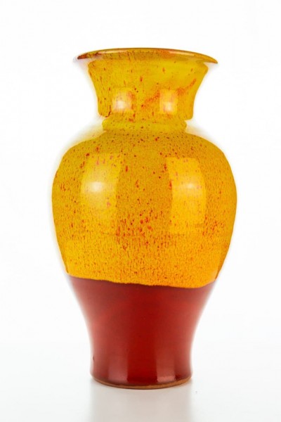 Hydria Original handgemachte Vase gro&szlig; 25cm von Kreta - rot