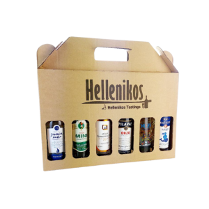 Hellenikos Ouzo Tastings Karton inkl. Holzwolle