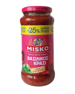 Misko Tomatensoße mit Basilikum und Wein (500g)